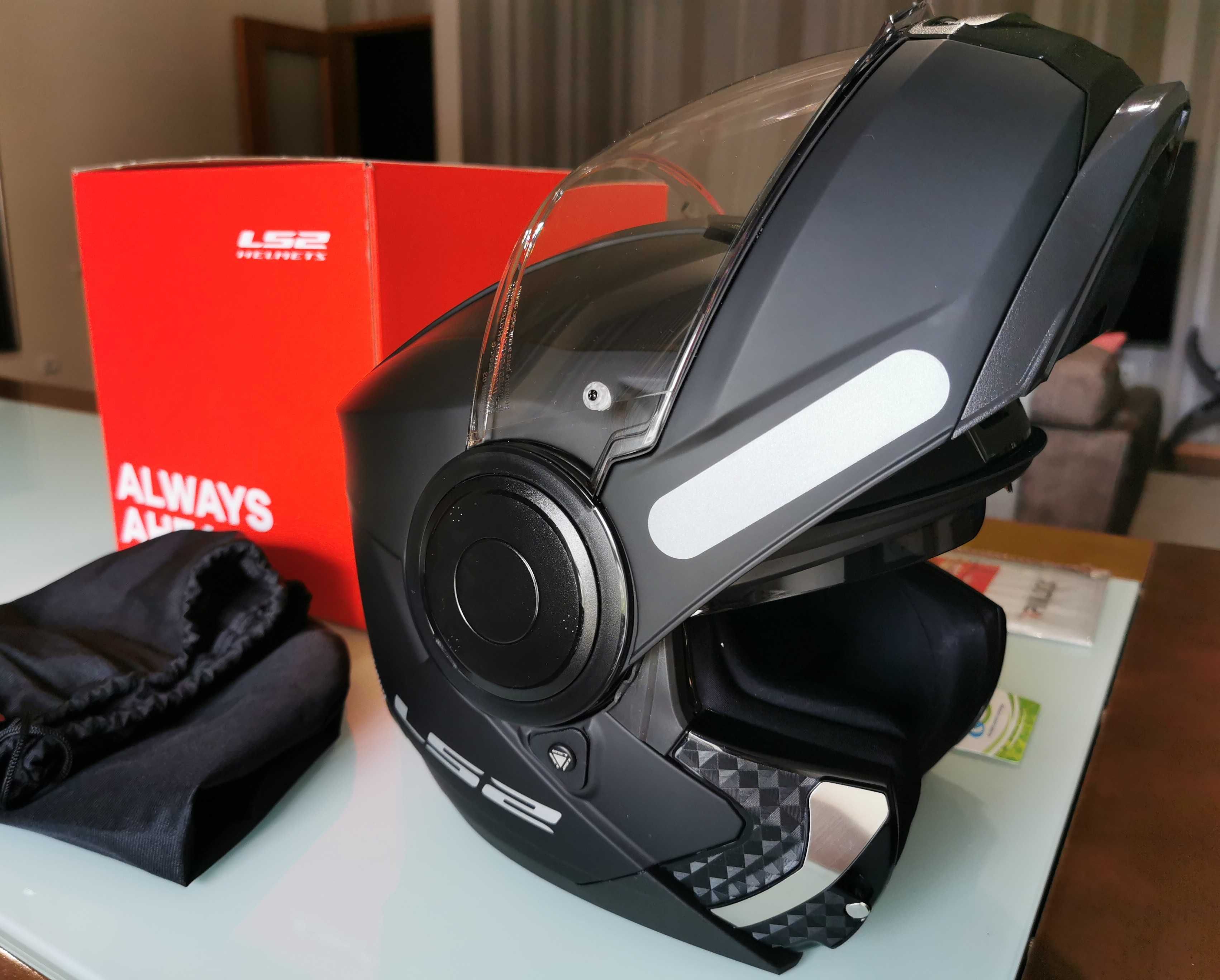 Capacete Preto MATT LS2 NOVO