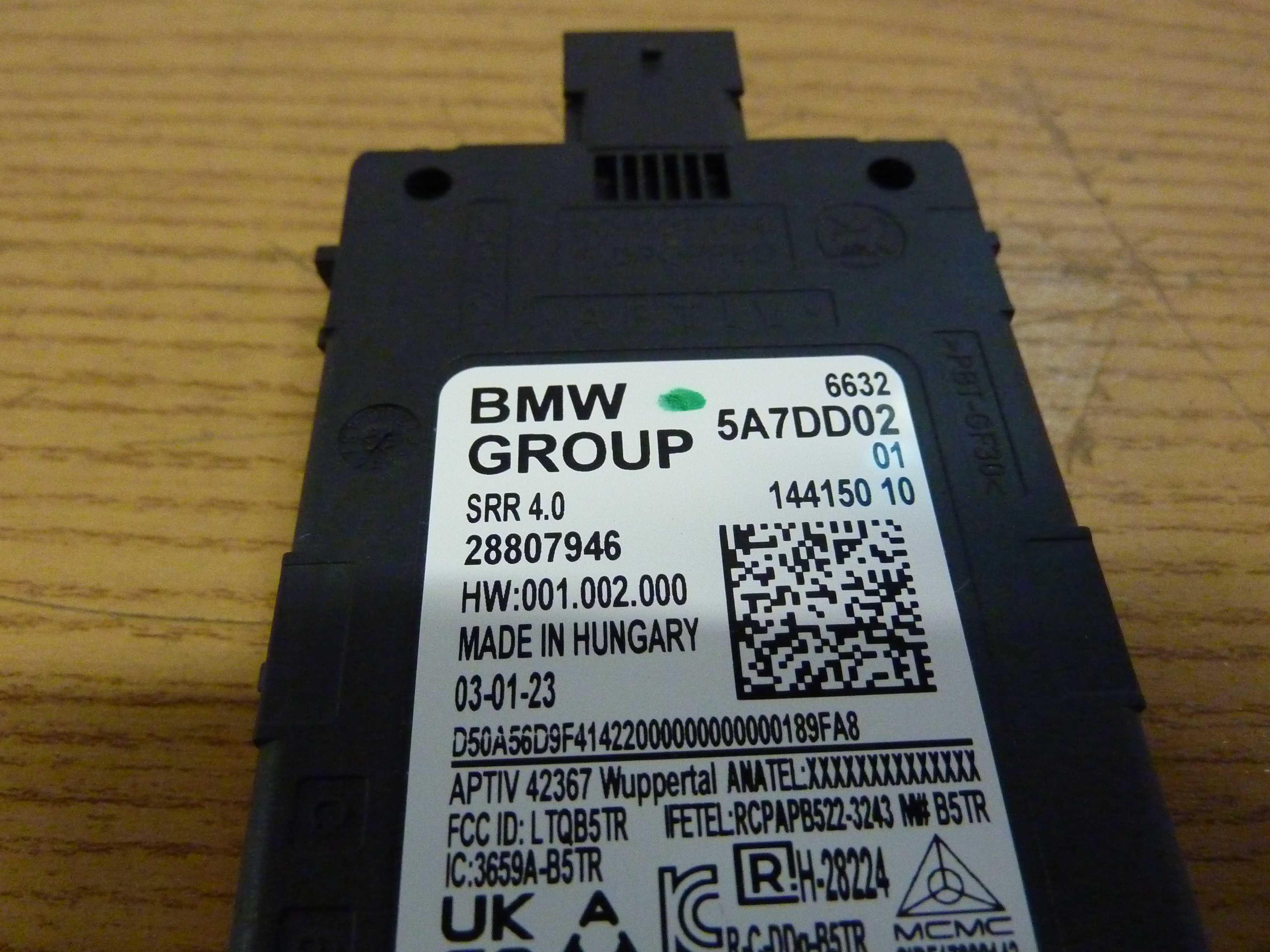 BMW asystent czujnik zmiany pasa 5A7DD02 NOWY 288.07946 oryginał