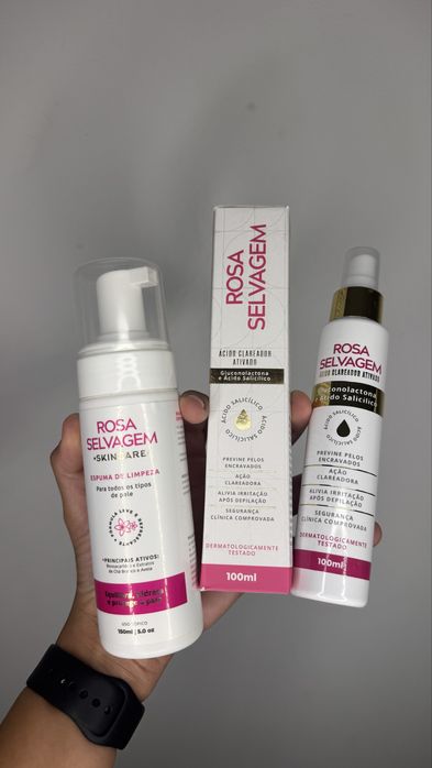 Kit rosa selvagem clareador