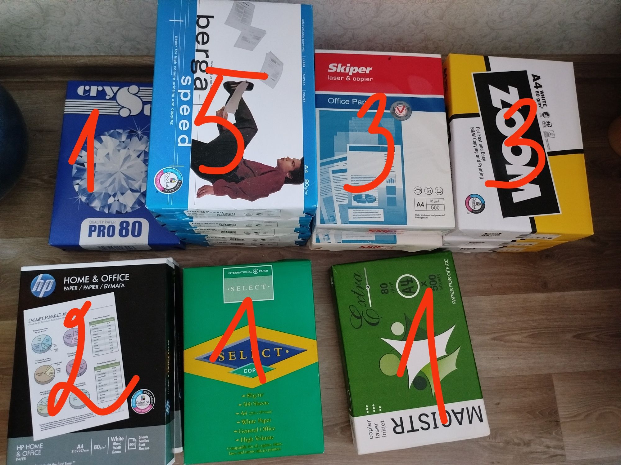 Продам папір офісний А4 500 80g/m