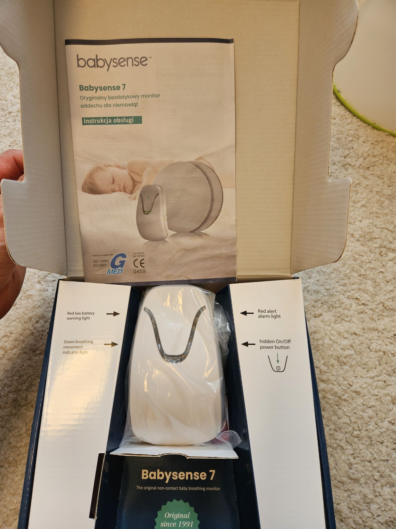Monitor oddechu Babysense 7 super stan