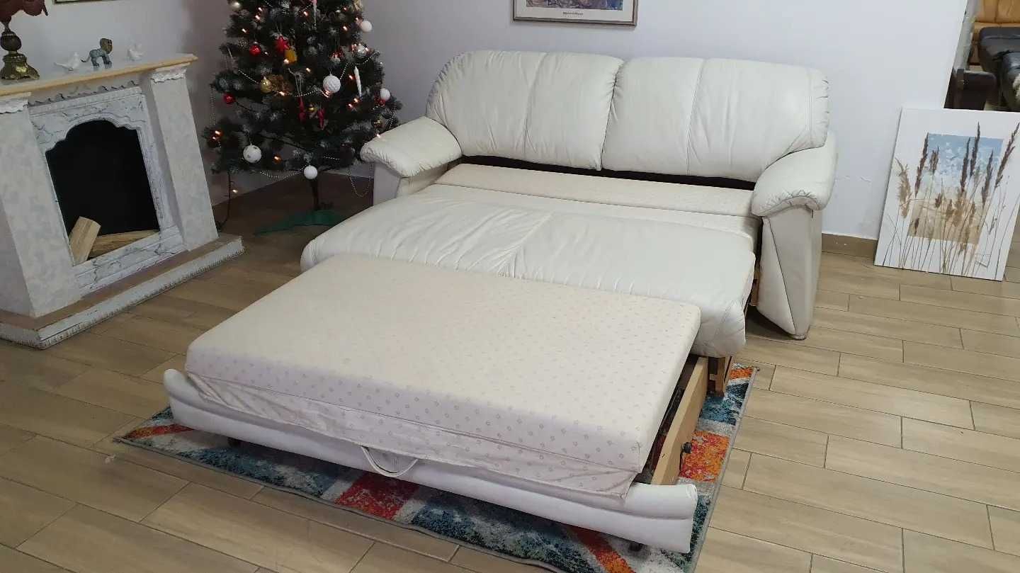 Шкіряний розкладний диван з Німеччини