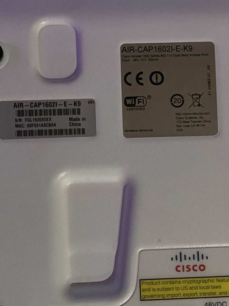 Access Point Cisco air cap1602i|AP|Standalone wifi|zasilacz poe