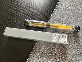 nowy oryginalny długopis metalowy Saab Yellow Lynx Pen