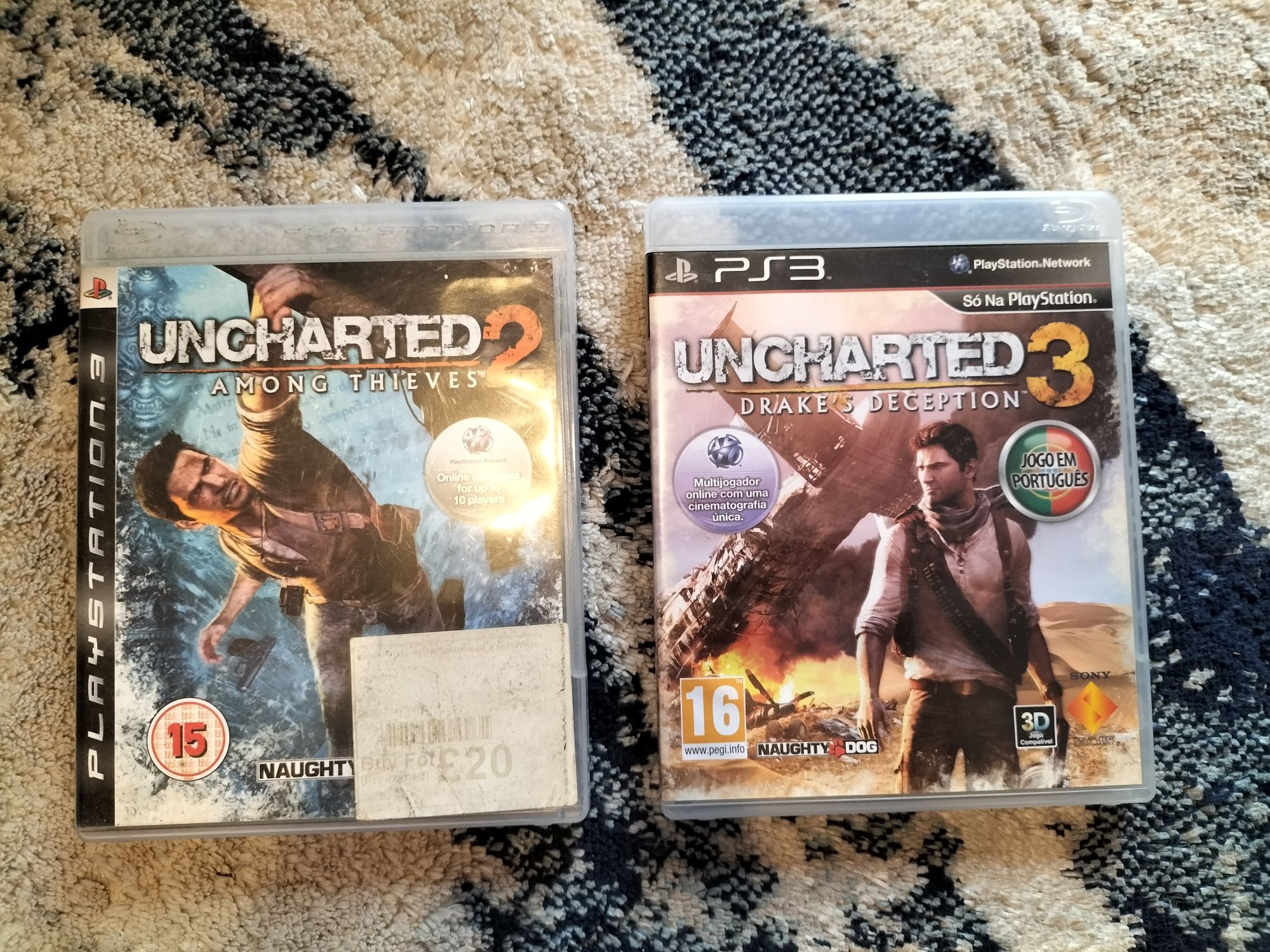 Uncharted 2 e 3 para ps3
