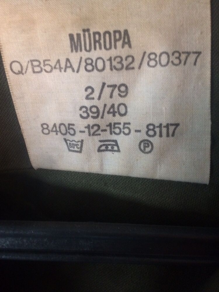 Camisa tipo militar Müropa Alemanha patch