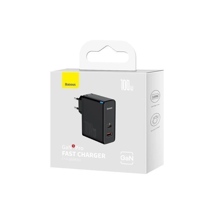 Baseus GaN5 Pro ładowarka sieciowa GaN USB C / USB 100W PD3.0 QC4.0+