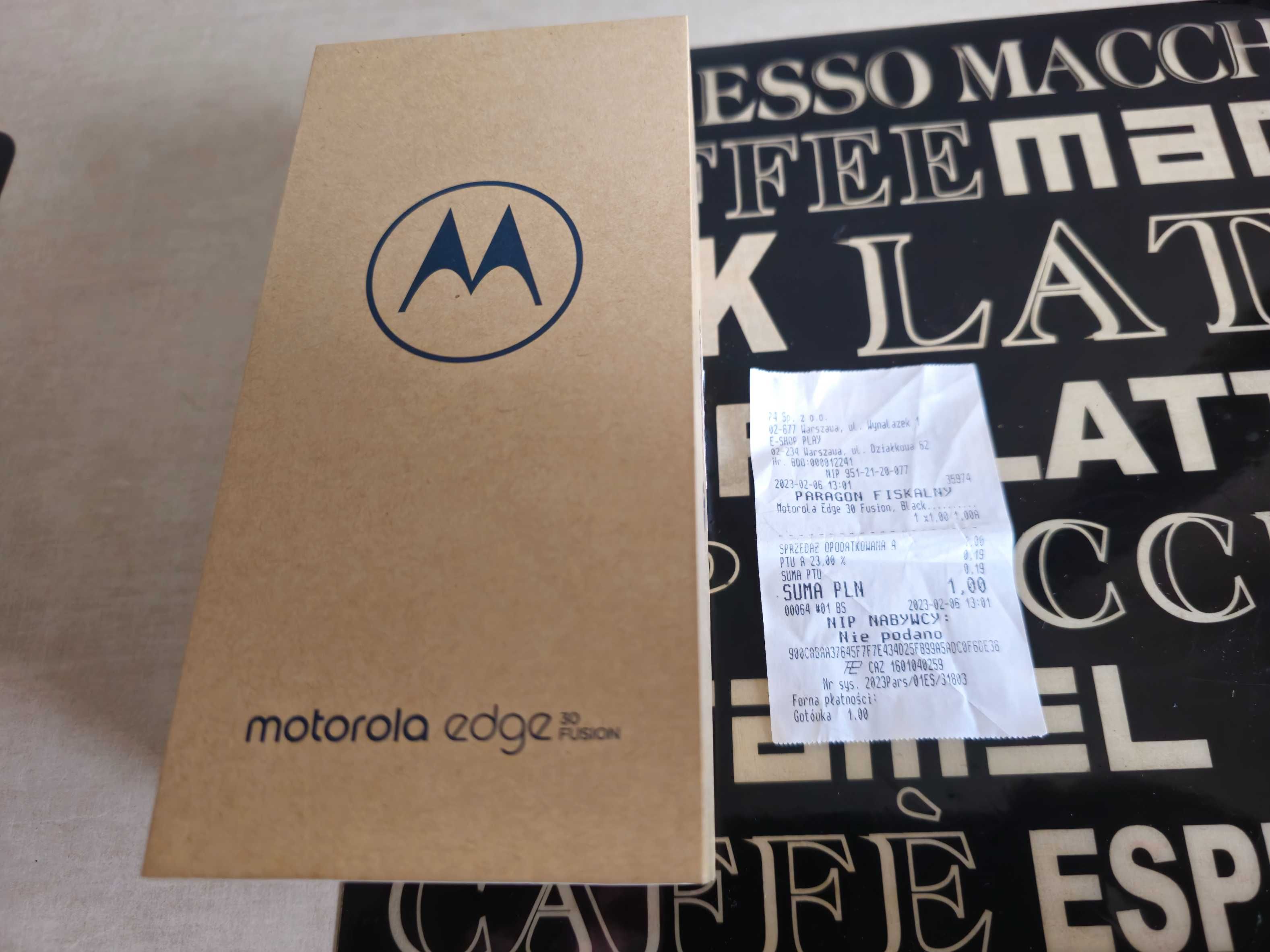 MOTOROLA EDGE 30 FUSION 5G jak NOWY gwar.producenta komplet BEZ BLOKAD