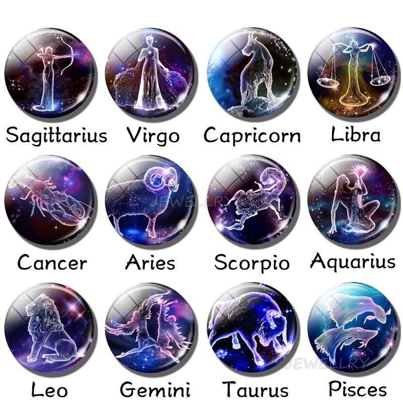 Breloczek znak zodiaku świeci w nocy do wyboru wszystkie znaki