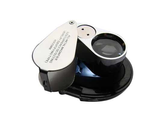 Profesjonalna LUPA JUBILERSKA 40 x 25mm LED Uv HiT