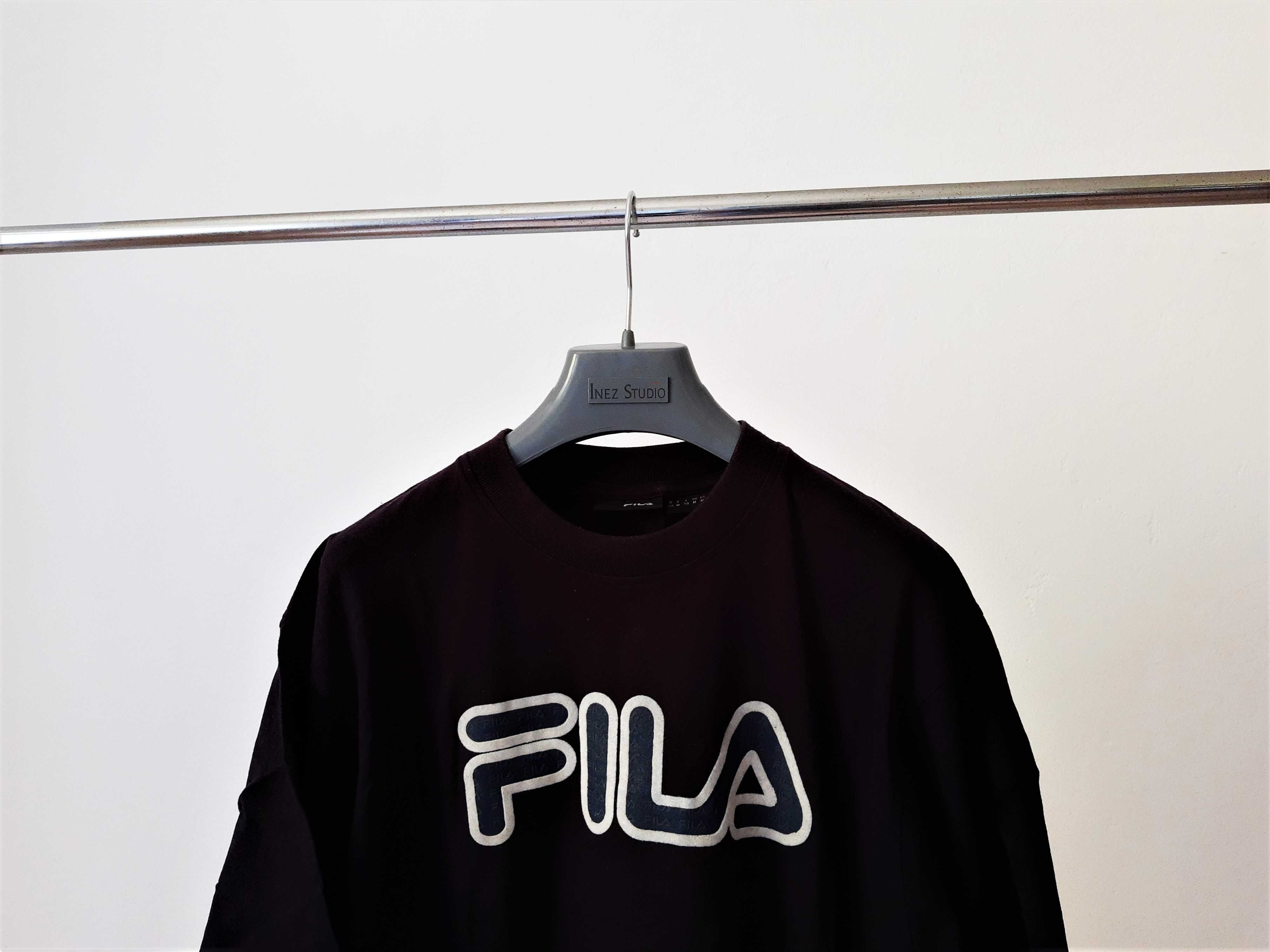 Fila T-shirt Koszulka Męska Granatowa Logo 100% Bawełna