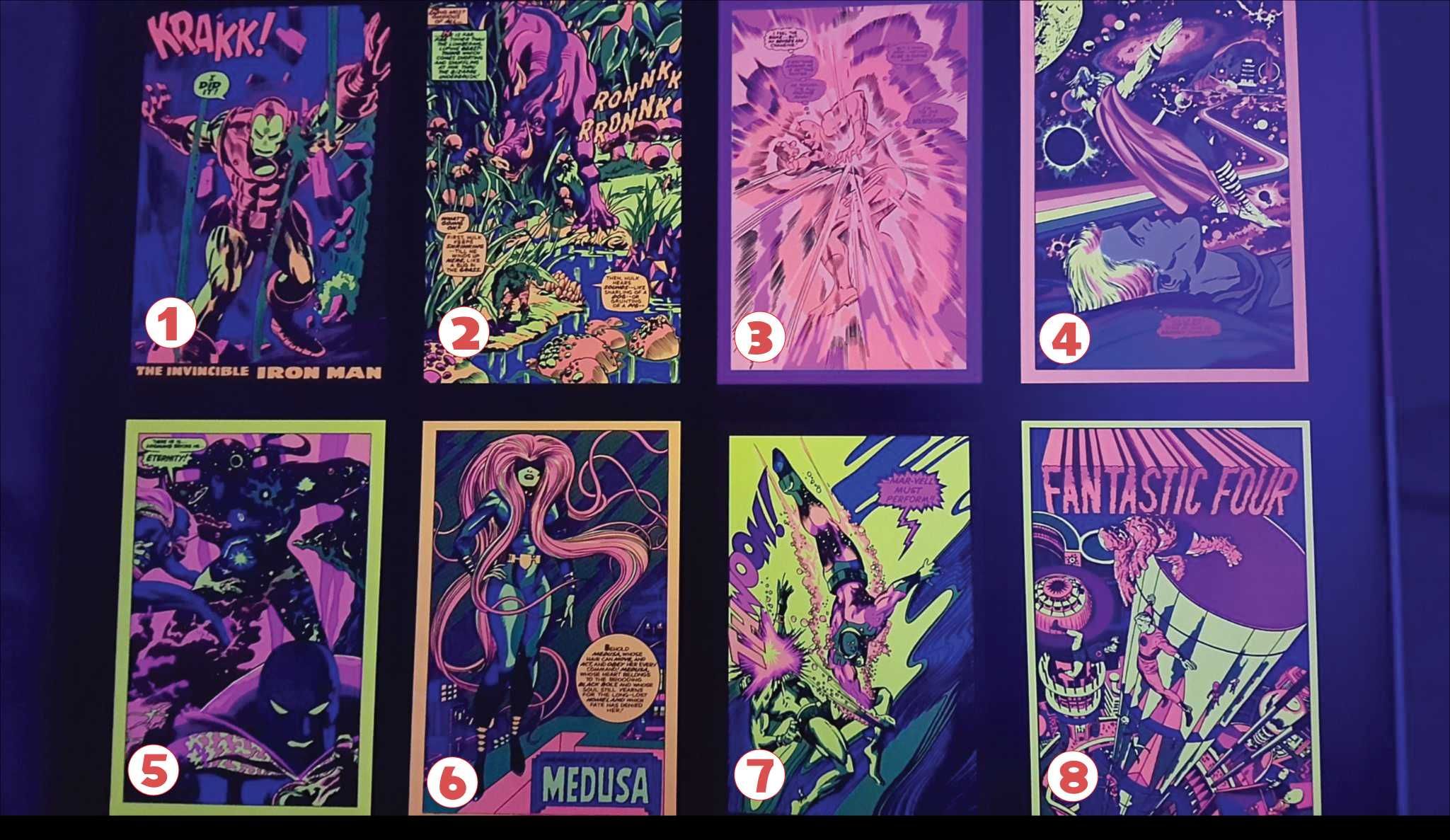 Posters Blacklight MARVEL- Posters oficiais de alta qualidade NOVOS.