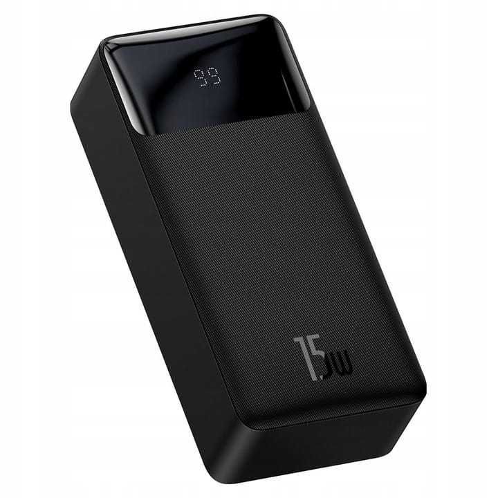 Baseus Bipow Powerbank 30000mAh 15W 2xUSB 1xC 1xMicro Black Sklep Wawa