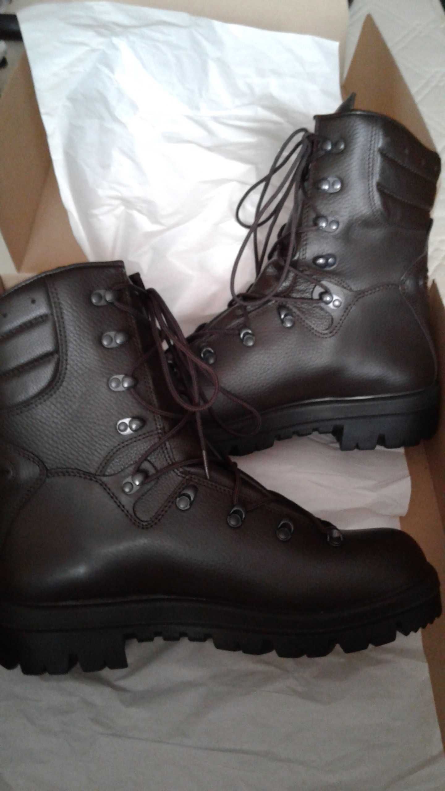 Buty DEMAR wojskowe zimowe brązowe skóra wzór 933A/MON roz.42.
