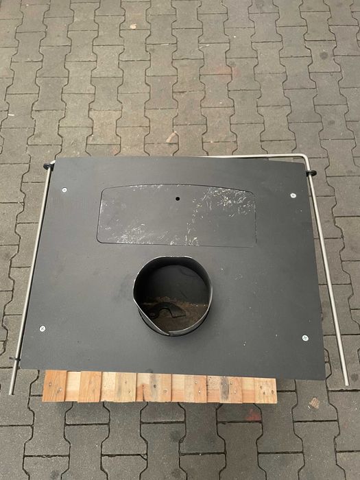 Piec kominek koza wolnostojący stalowy RETRO 9kW II gat. NUMER 4