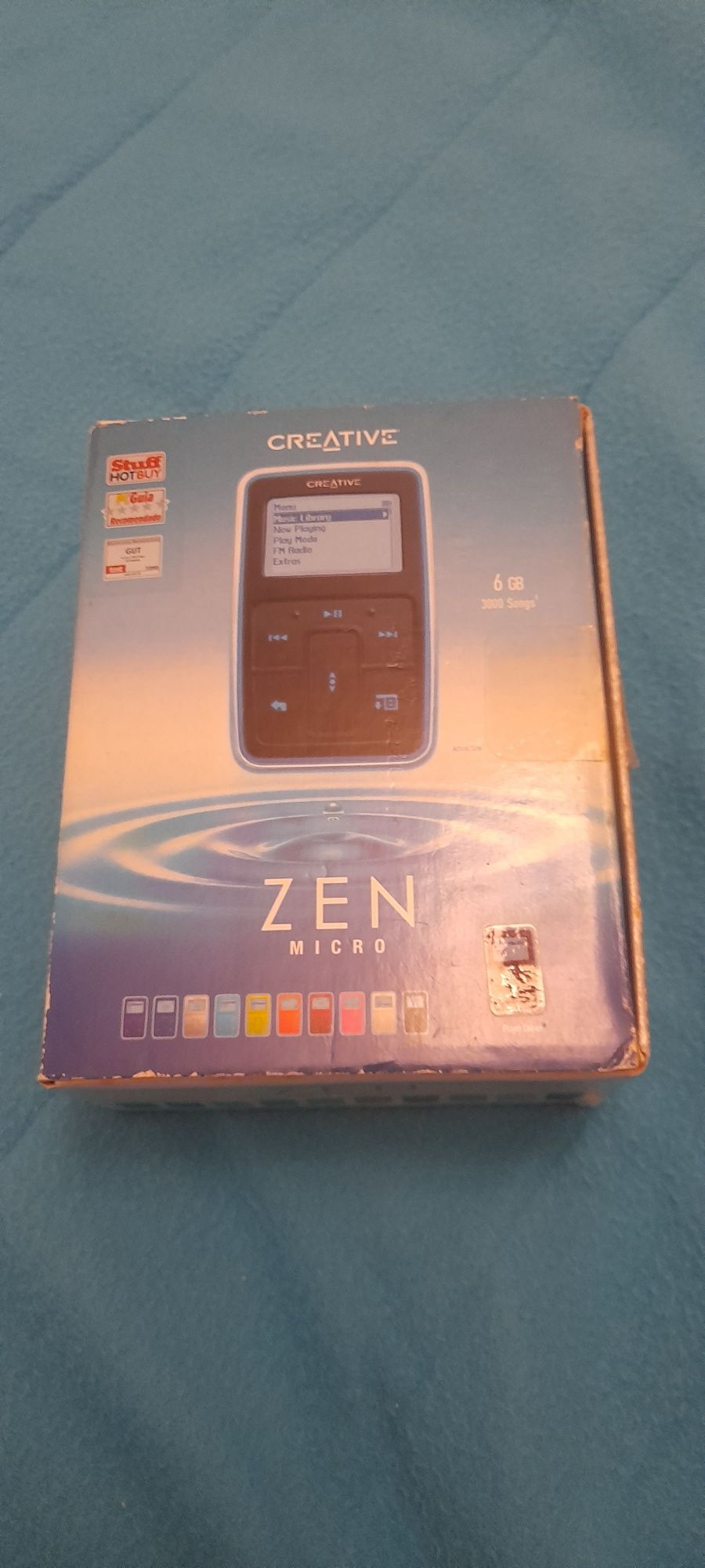 Creative Zen Micro com caixa e acessórios