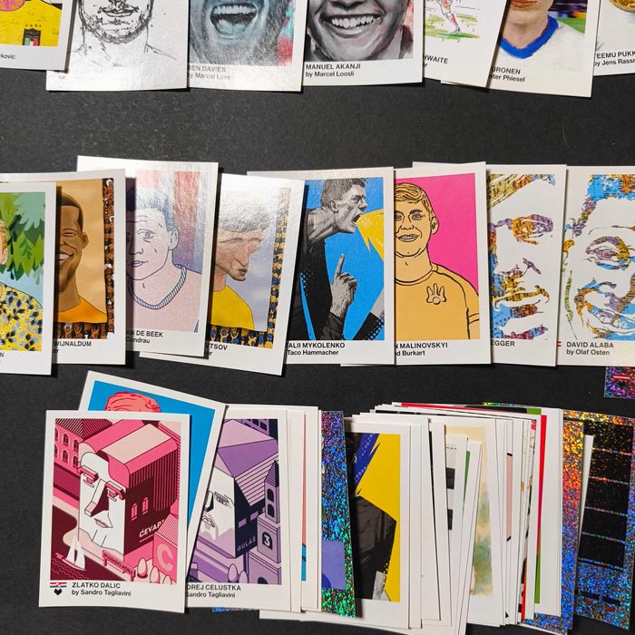 77 Cromos Tschutti Heftli Euro 2020