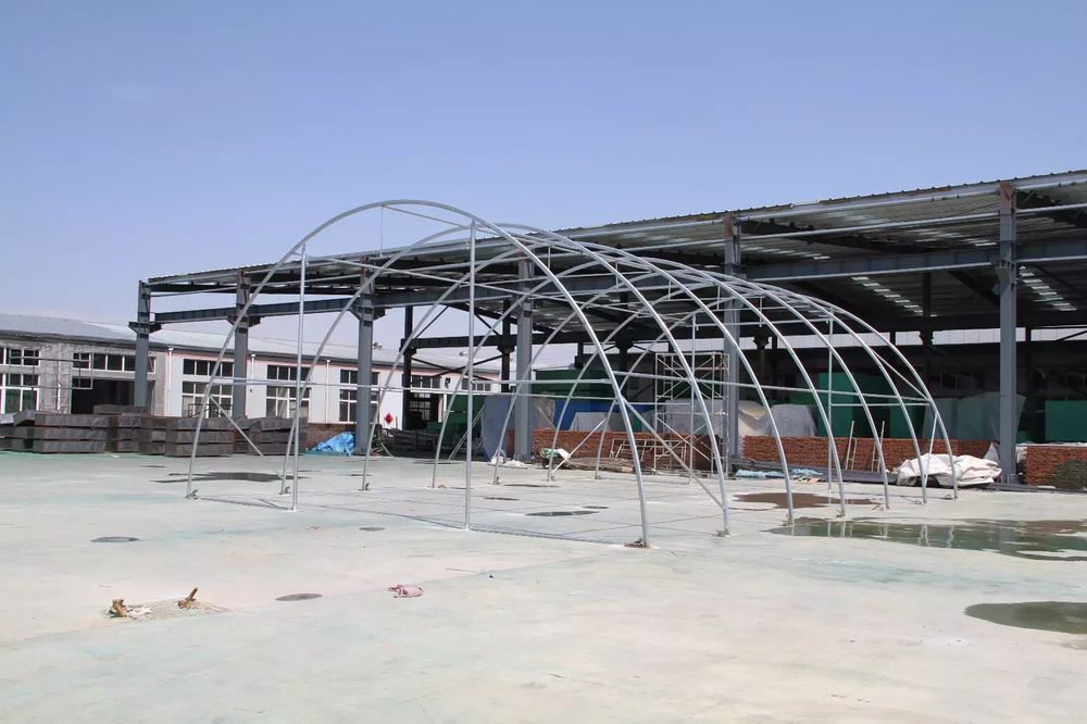 Hala łukowa 9,15x26m Wytrzymała plandeka PVC | magazynowy HIT!