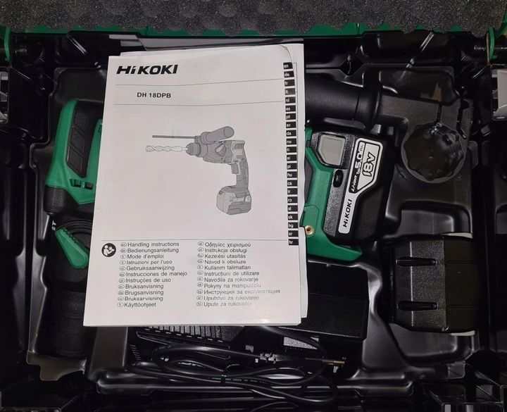 Młotowiertarka Hikoki Dh18dpb Sds+wiertarka Wkrętarka Udarowa Bezprzew