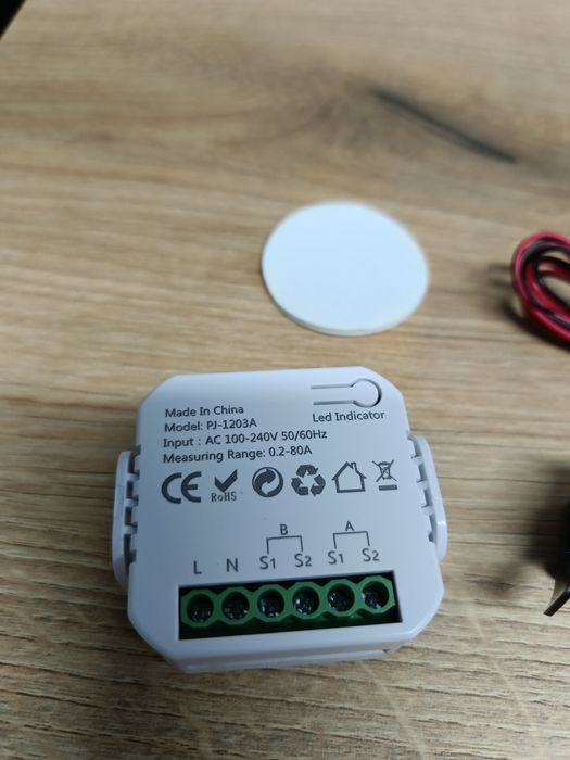 dopuszkowy licznik energii pętla ZigBee z klamra tuya