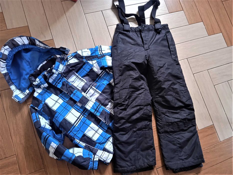 CRIVIT kombinezon narciarski spodnie kurtka 122-128cm kratka