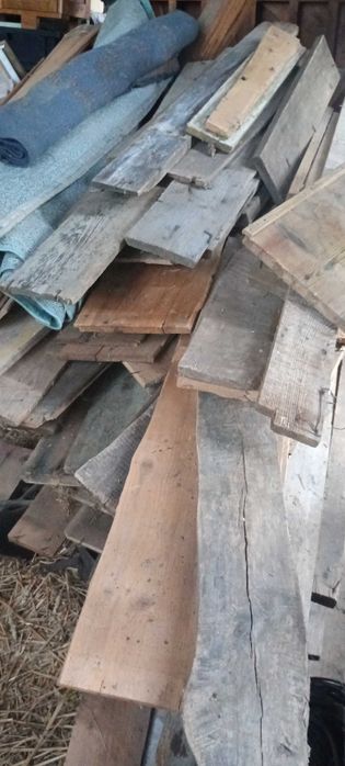 Stare deski ok 4 m kw jesion dąb. Rustykalne