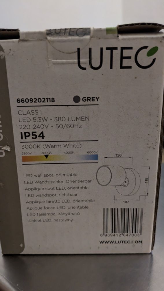 Lutec Explorer projetor exterior parede