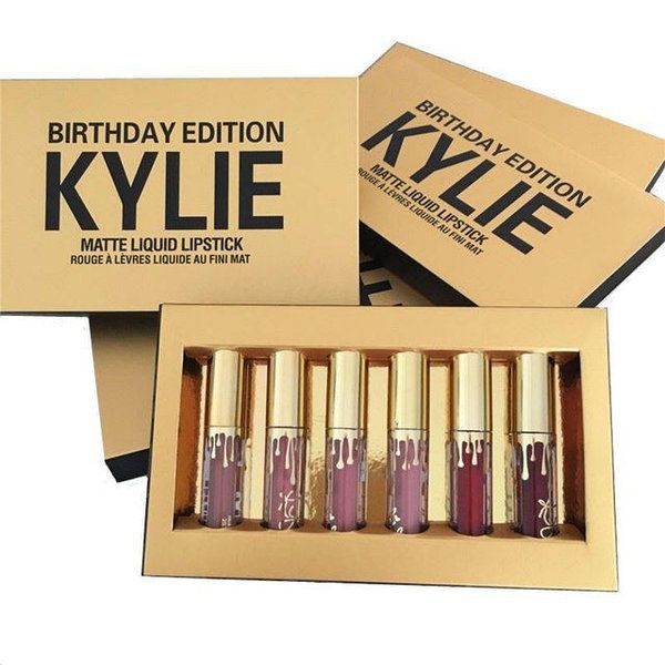 Набір матових помад Kylie birthday gold edition