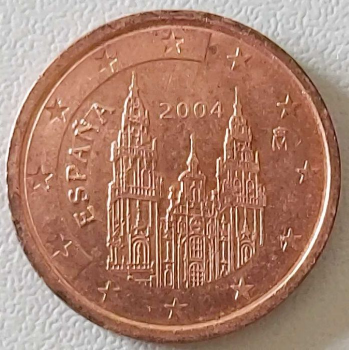 2 cêntimos de 2004  de Espanha,  Santiago de Compostela