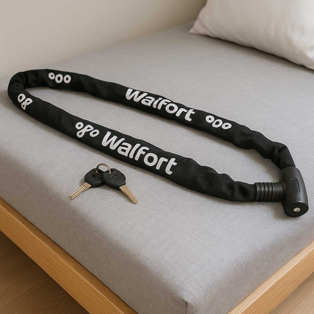 Zapięcie do roweru Walfort solidne nowe 120cm