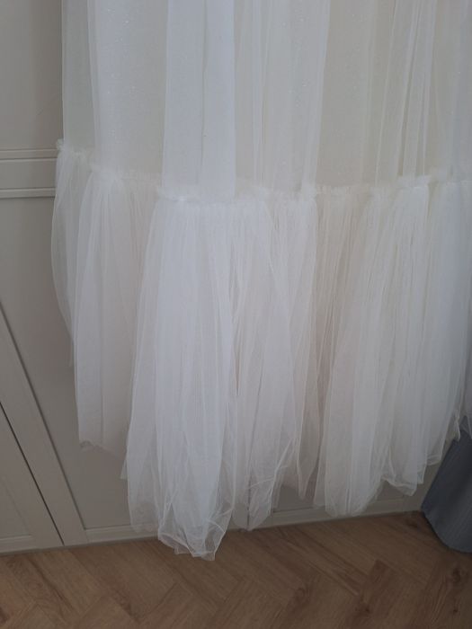 Suknia sukienka ślubna z falbanką