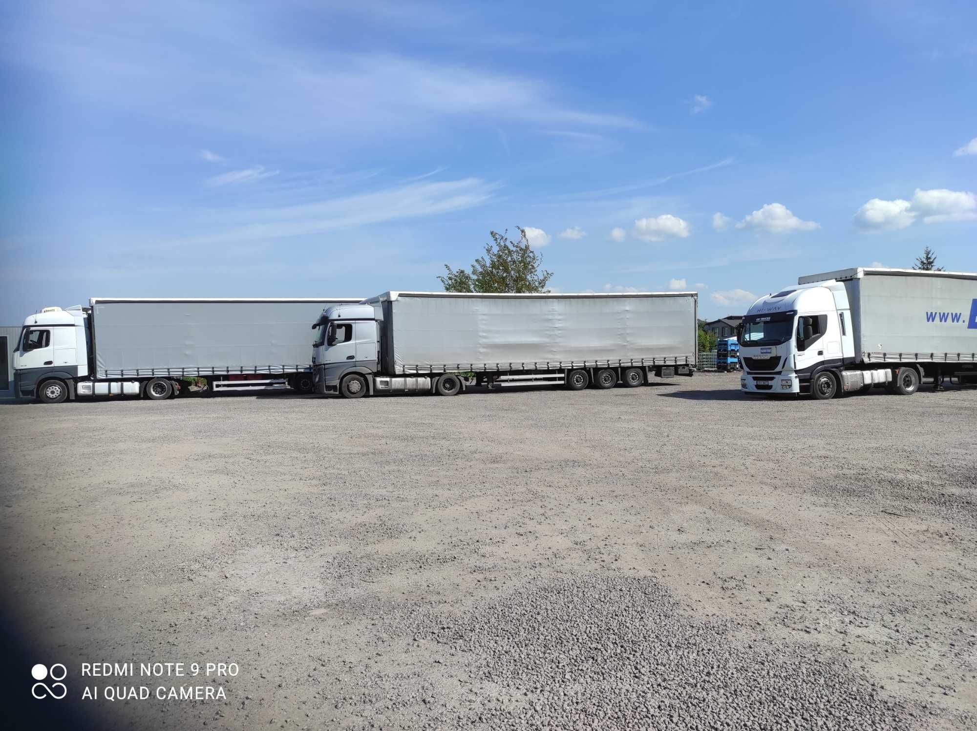 Transport TIR Mega platforma plandeka gabaryty