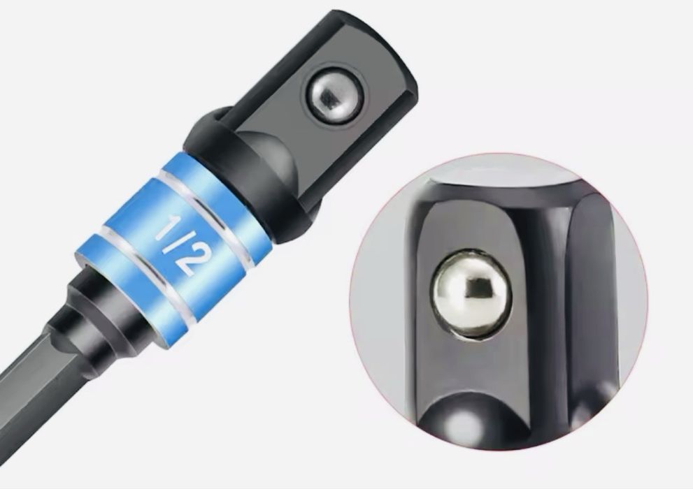 набор 3шт наконечники гайковерта шуруповерта ударні 1/4 3/8 1/2