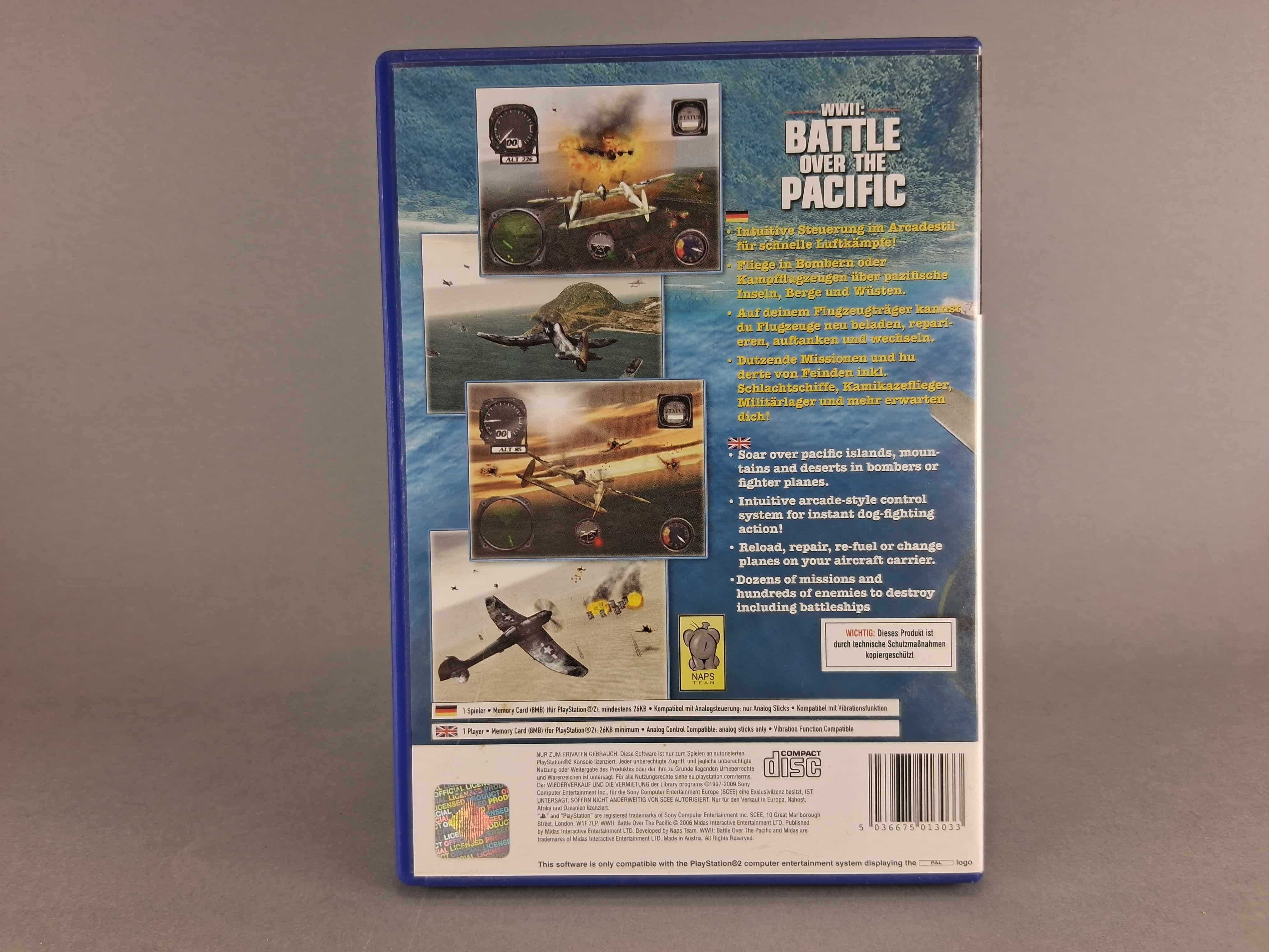 N059 WWII: Battle Over the Pacific PlayStation 2 PS2 Game PAL Komplet