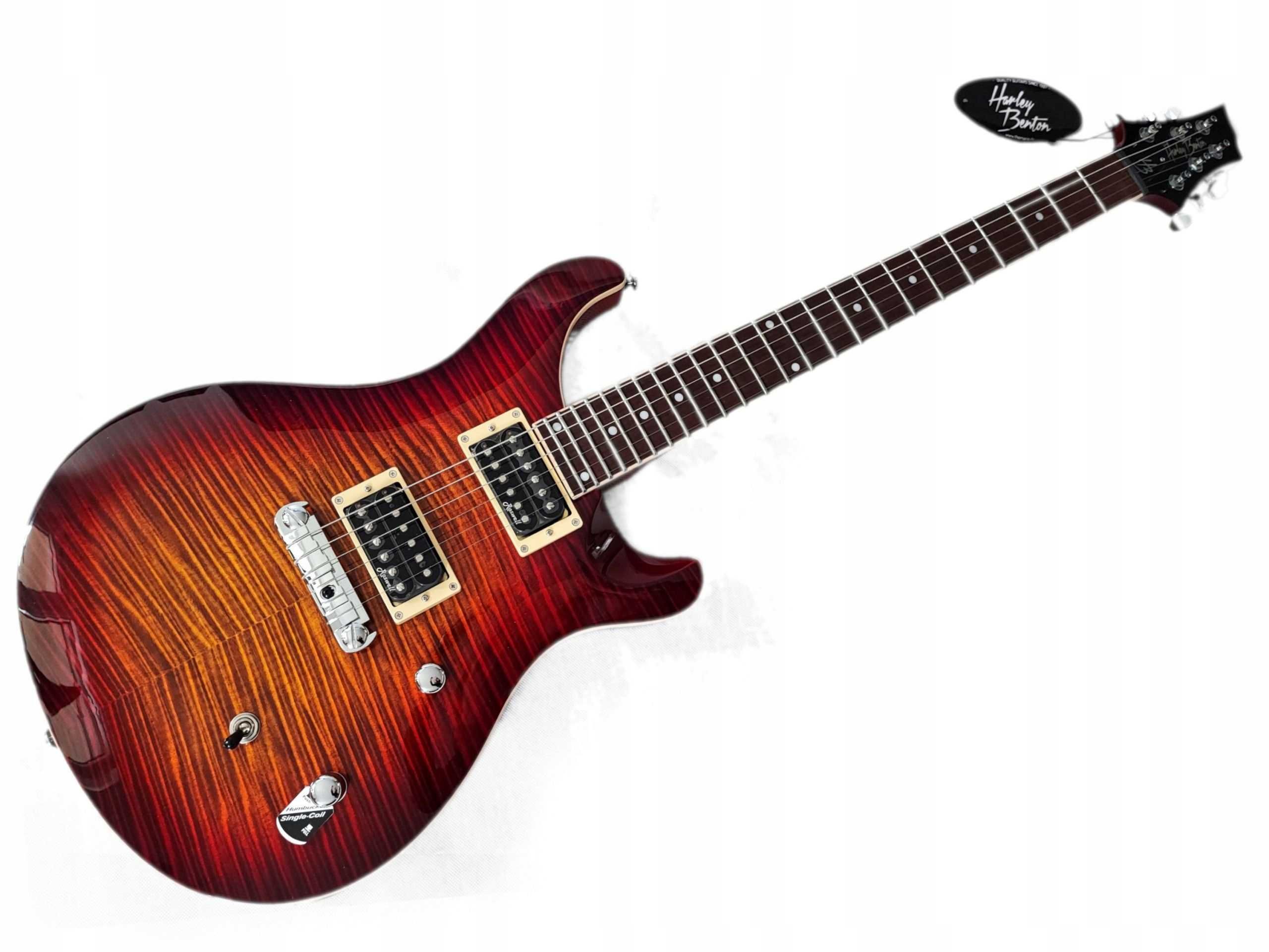 Harley Benton CST-24 Paradise Flame PRS nowa gitara- USTAWIONA!