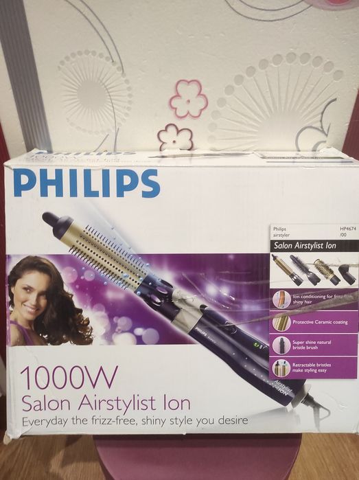 Фен Philips Salon Airstylist Ion 1000 Вт
Слухняне та блискуче волосся