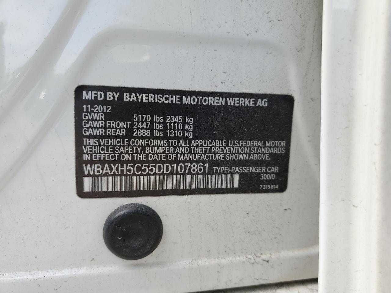 BMW 528 XI 2013 (сша)