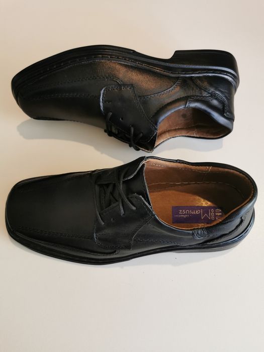 Skórzane Buty Męskie Lekkie Wygodne