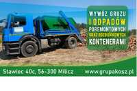 Kontenery na odpady pobudowlane, gruz, gabaryty - GRUPA KOSZ