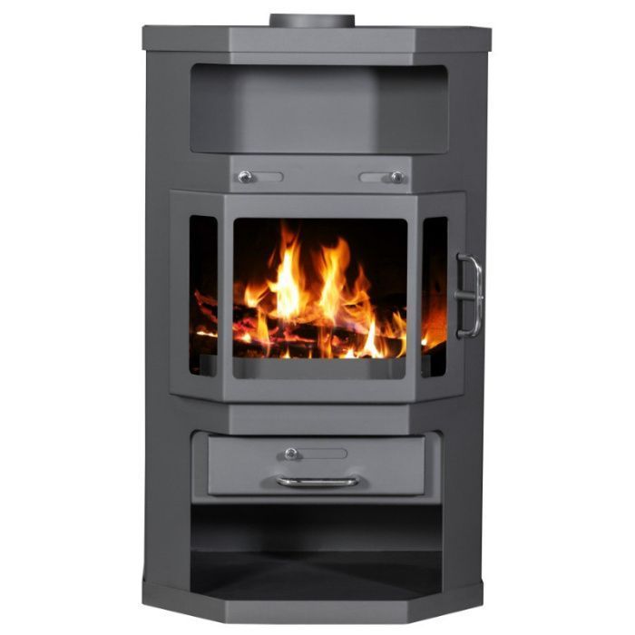 Stalowy piec kominek wolnostojący na drewno Victoria Taro 10kW