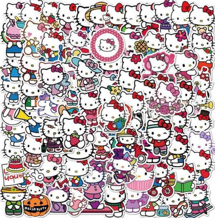 Наклейки з Hello Kitty