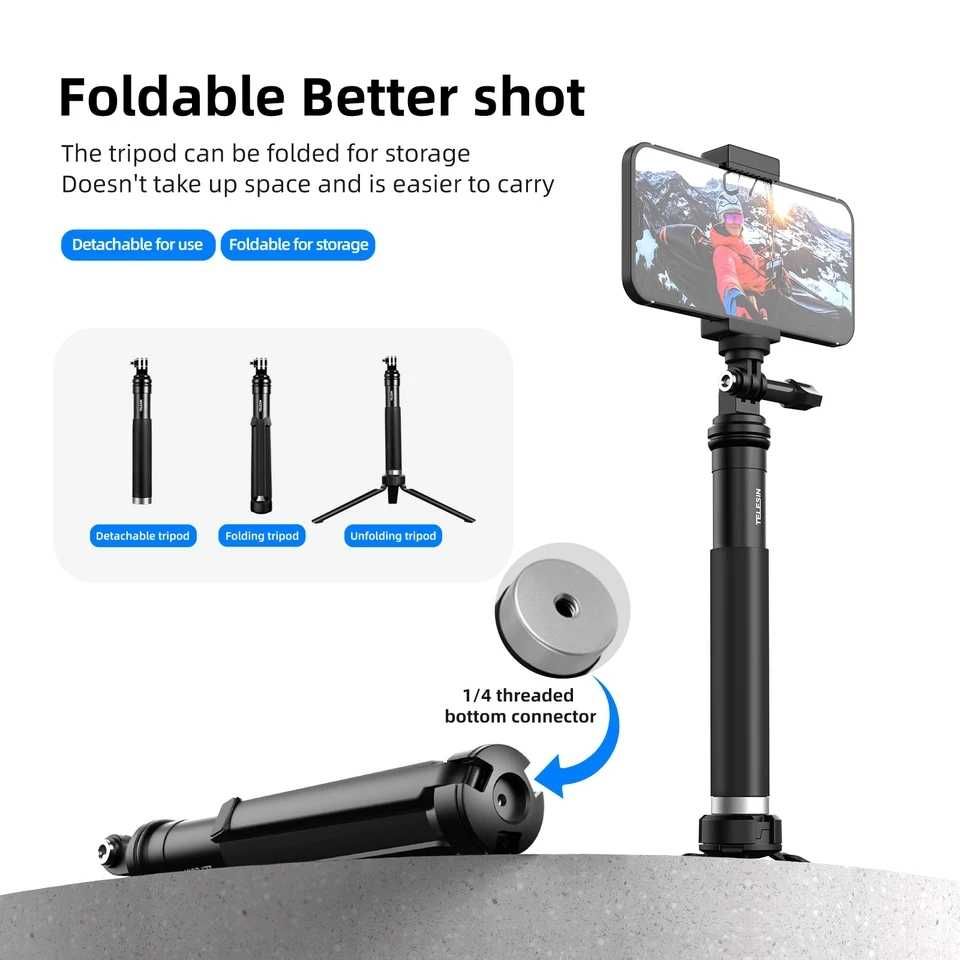 Kijek TELESIN 0.9M do Selfie pasuje do GoPro Insta360 DJI OSMO Action