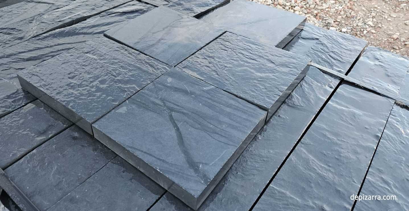 Kamień naturalny łupek czarny ogrodowy