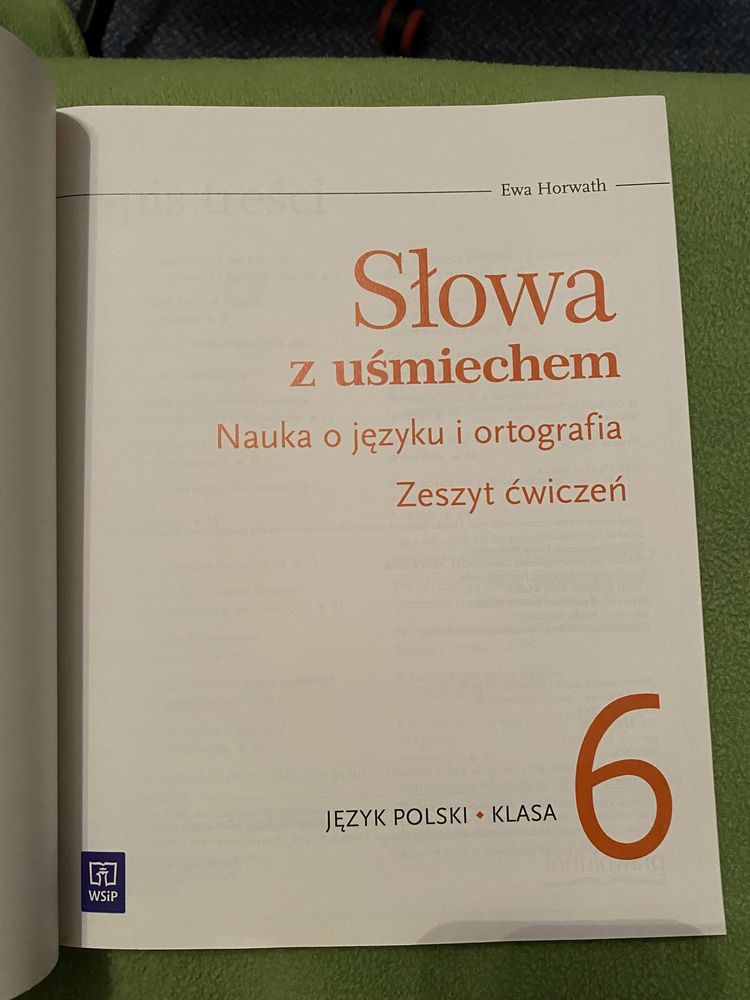 Słowa z uśmiechem klasa 6, zeszyt ćwiczeń, nowy