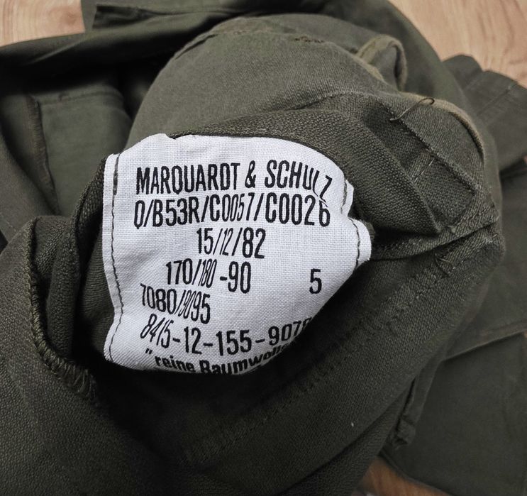 Bluza Wojskowa Bundeswehr Marquard & Schulz Moleskin z 1982!