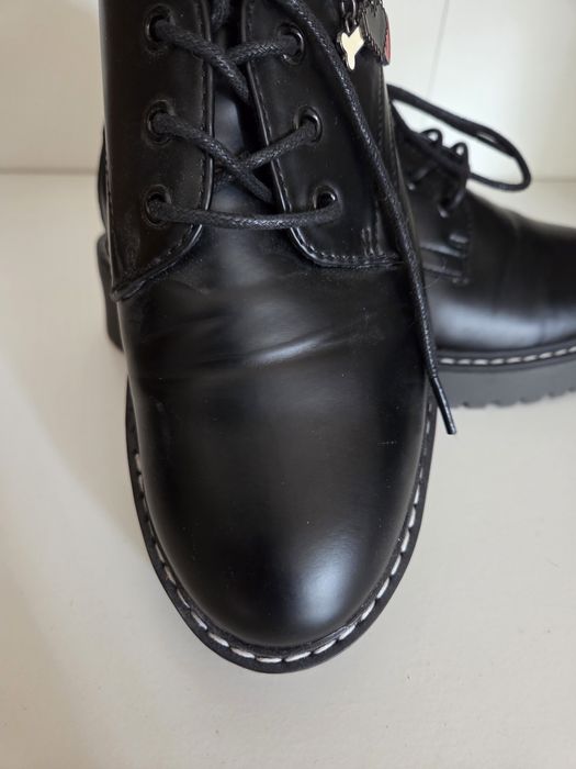 Martensy 38 Czarne półbuty