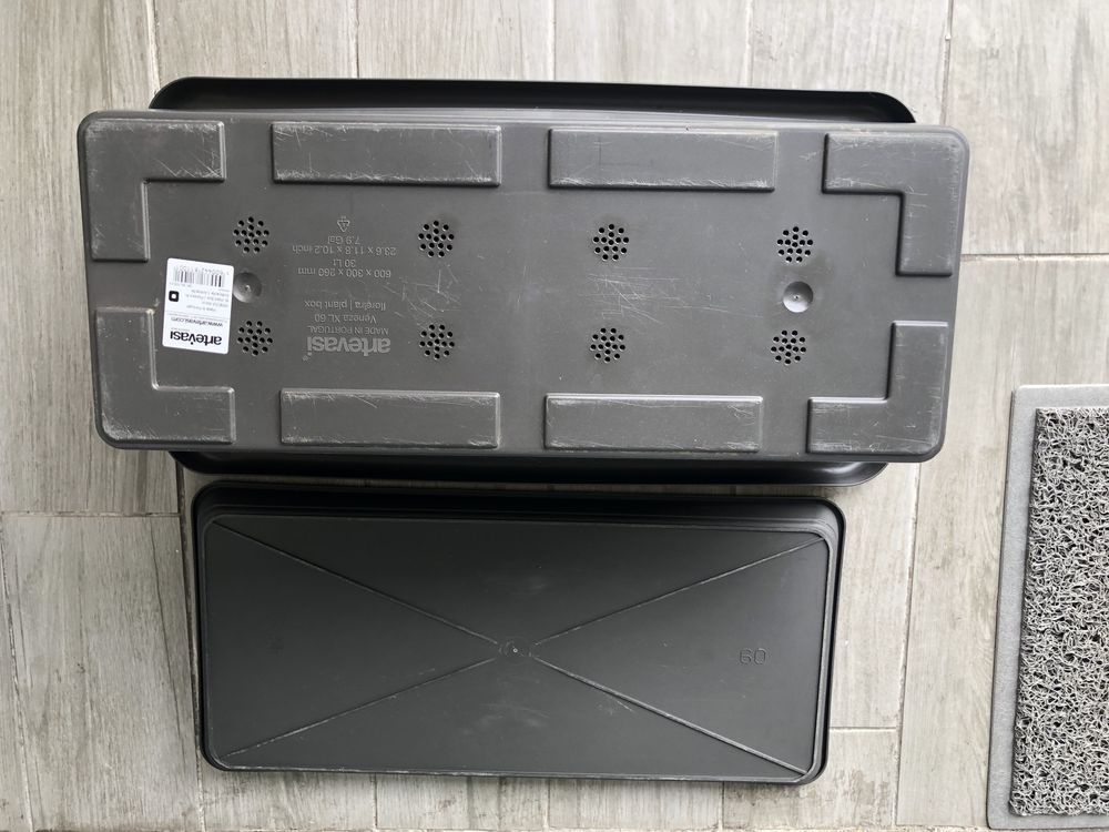 Floreira 30lt artevasi cinza antracite