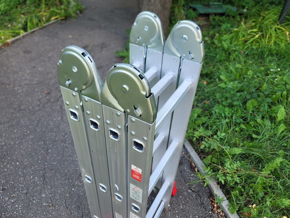 Лестница 3,7м алюминиевая Трансформер, Драбина ,4х3 ступеней Новая