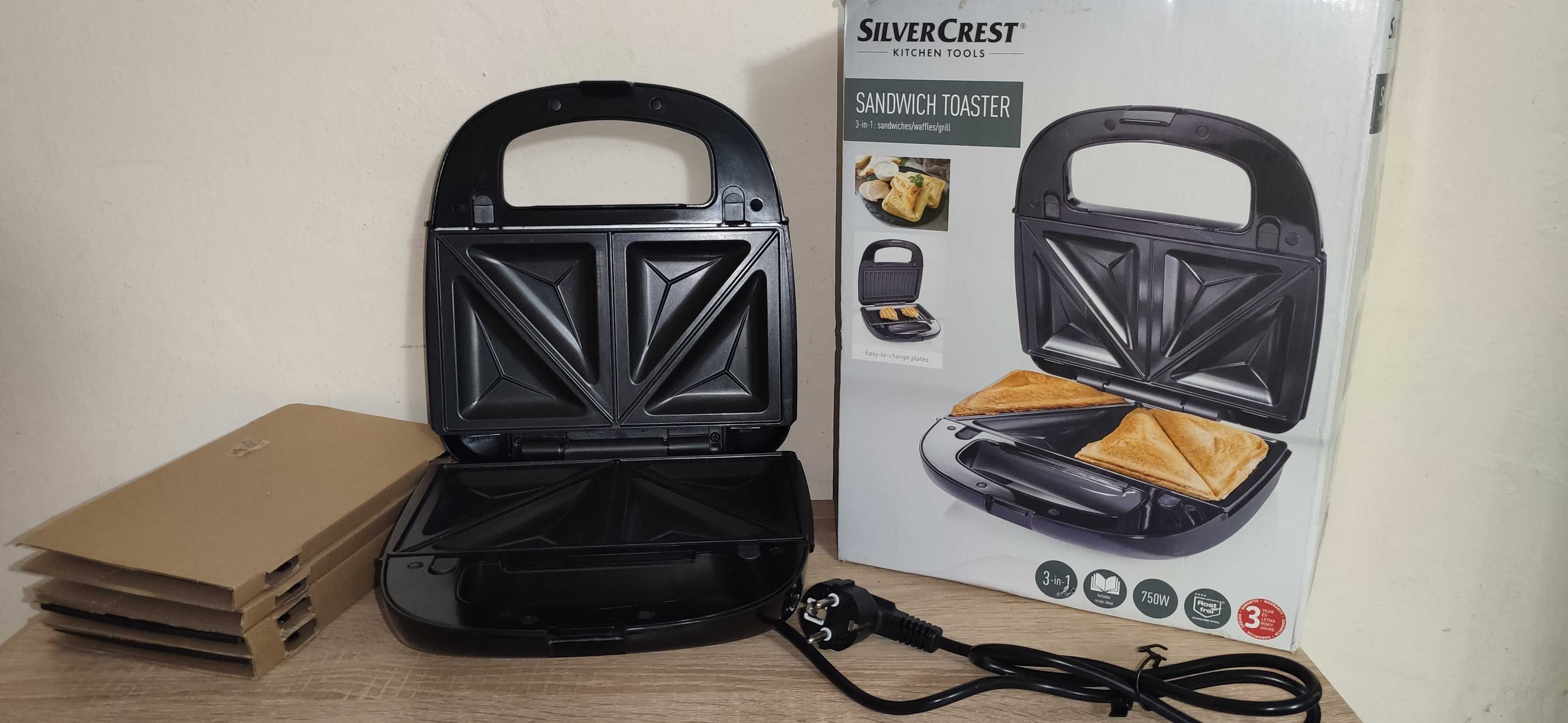 SILVERCREST/silver Crest вафельниця, гриль 3 в 1, змінні пластини