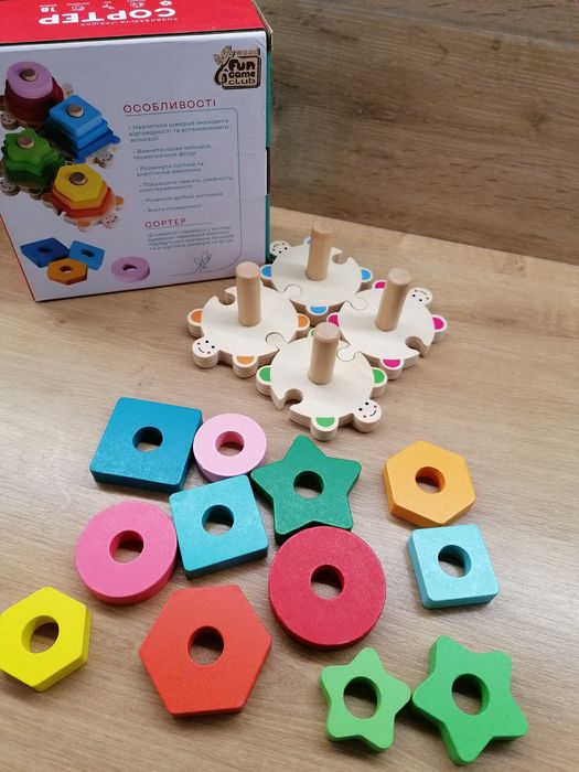 Сортер дерев'яний, як новий, в оригінальній коробці